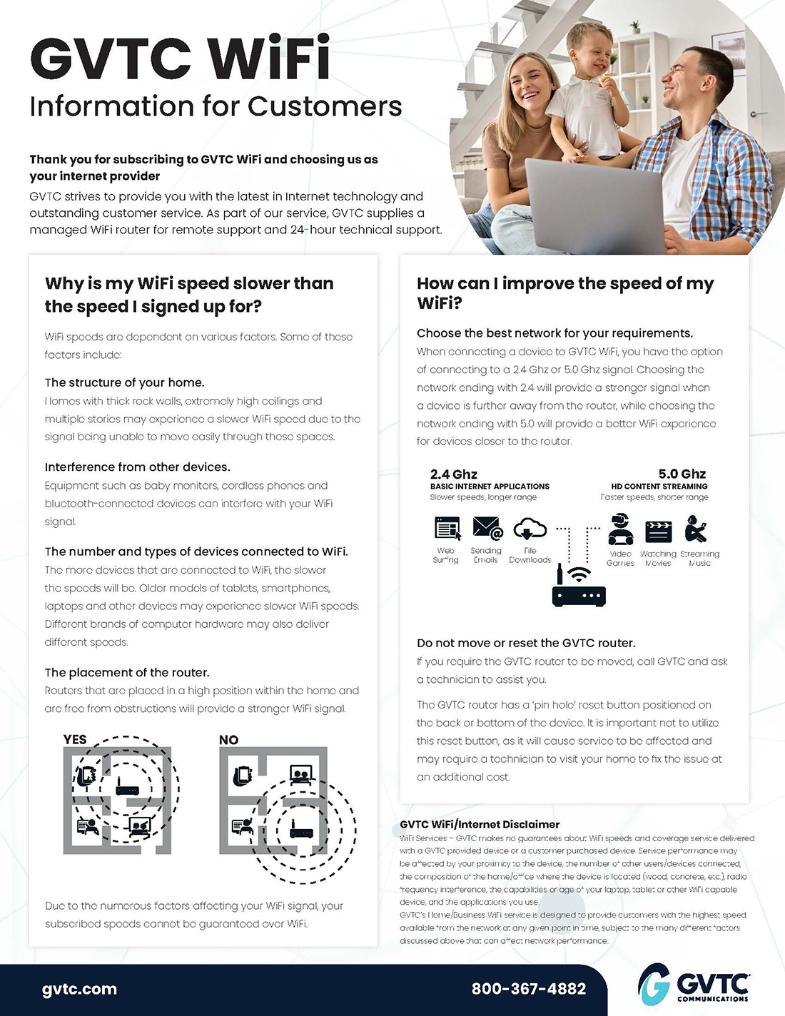 GVTC Wi-Fi Information for Customers