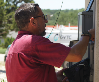 GVTC technician serving a member